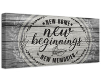 New Home New Beginnings - Canvas