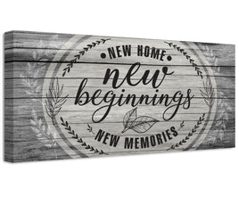 New Home New Beginnings - Canvas