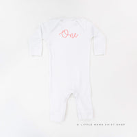 Birthday Number - One - New Cursive - Baby Sleeper