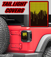 Yellow paint Taillight cover decal