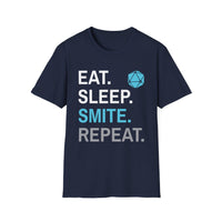 Paladin Smite T-Shirt – 'Eat, Sleep, Smite, Repeat'