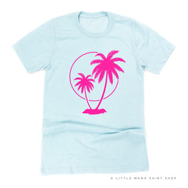 2 PALM TREES WITH SUN - Unisex Tee