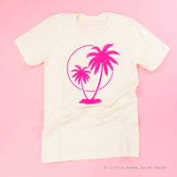 2 PALM TREES WITH SUN - Unisex Tee