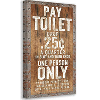 Pay Toilet - Canvas