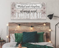 Personalized - Always and Forever - Canvas