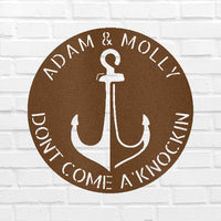 Anchor Plaque Personalized Gifts - Custom Metal Sign