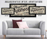 Personalized - Apothecary - Canvas