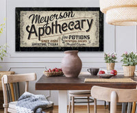 Personalized - Apothecary - Canvas