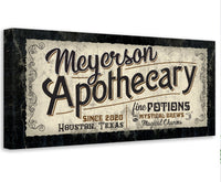 Personalized - Apothecary - Canvas