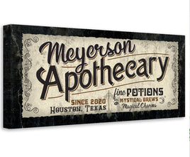 Personalized - Apothecary - Canvas