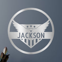 Attacking Eagle Personalized Gifts - Custom Metal Sign