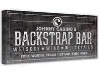 Personalized - Backstrap Bar - Canvas