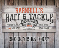 Personalized - Bait & Tackle - Canvas