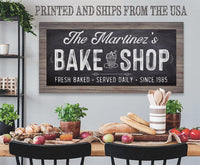 Personalized - Bake Shop - Canvas