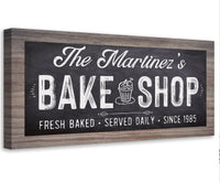 Personalized - Bake Shop - Canvas