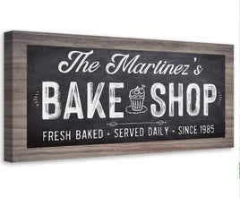 Personalized - Bake Shop - Canvas