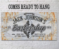 Personalized - Barber Shop - Canvas