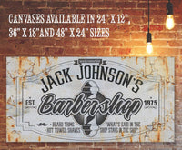 Personalized - Barber Shop - Canvas