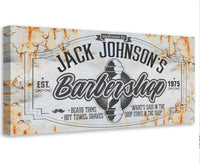 Personalized - Barber Shop - Canvas