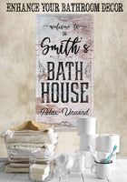 Personalized - Bath House - Canvas