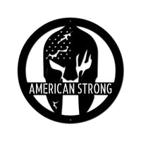 Battle Spartan Helmet Personalized Gifts - Custom Metal Sign