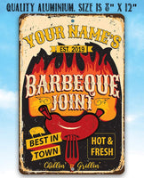 Personalized - BBQ Joint - Metal Sign