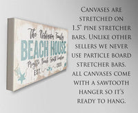 Personalized - Beach House - Canvas