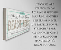 Personalized - Beach House - Canvas