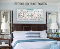 Personalized - Beach House - Canvas