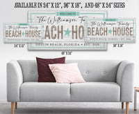 Personalized - Beach House - Canvas