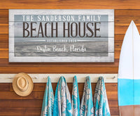 Personalized - Beach House - Canvas