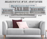 Personalized - Beach House - Canvas