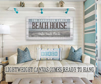 Personalized - Beach House - Canvas