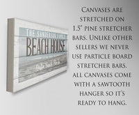 Personalized - Beach House - Canvas