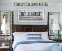 Personalized - Beach House - Canvas