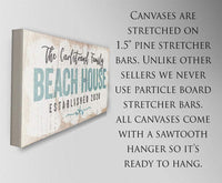 Personalized - Beach House - Canvas