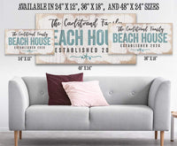 Personalized - Beach House - Canvas