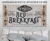 Personalized - Bed Breakfast - Canvas