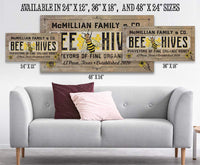 Personalized - Bee Hives - Canvas