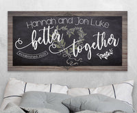 Personalized - Better Together - Canvas