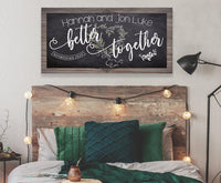 Personalized - Better Together - Canvas