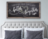 Personalized - Better Together - Canvas