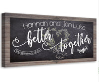 Personalized - Better Together - Canvas