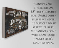 Personalized - Black Ink Tattoo - Canvas