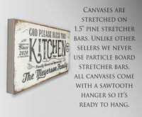 Personalized - Bless This Kitchen - Canvas