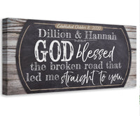 Personalized - Broken Road - Canvas