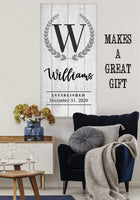 Personalized - Capital Letter Family - Canvas