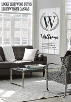 Personalized - Capital Letter Family - Canvas