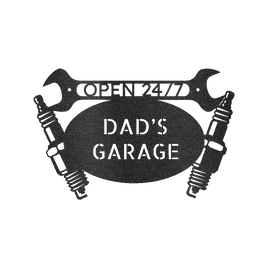 Car Dad's Garage Personalized Gifts - Custom Metal Sign