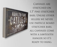 Personalized - Cattle Co - Canvas
